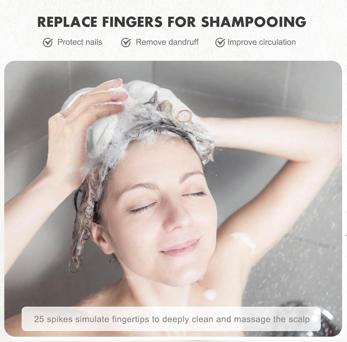 Scalp Massager for Hair Cleansing Brush Scrub