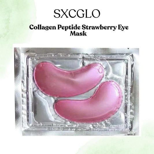 Collagen Peptide Strawberry Eye Mask x 3
