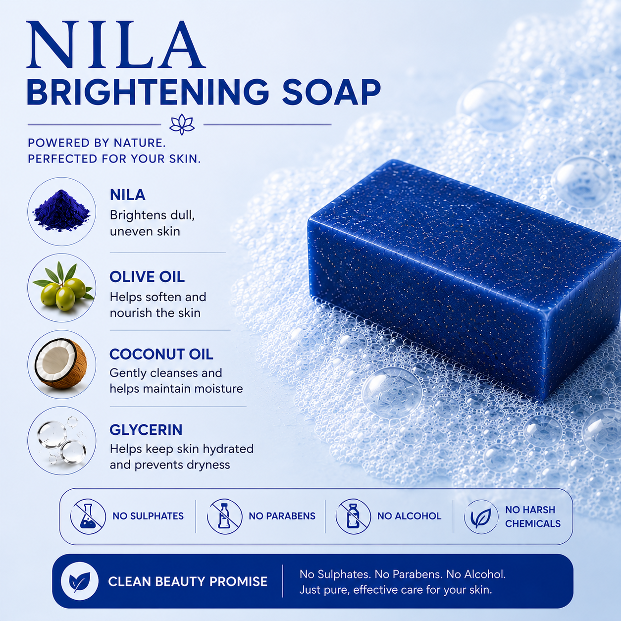 Nila Brightening Soap (Limited Edition) + Free Soap Tin