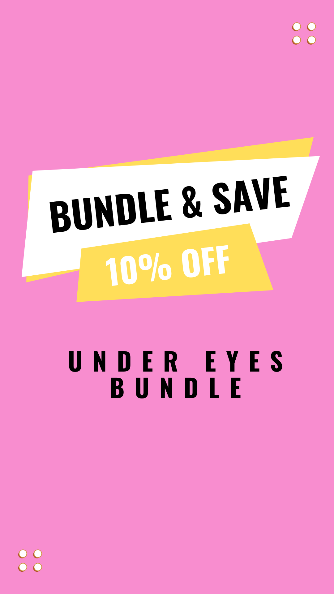 New Face & Eyes Bundle for Dark Circles Puffy Eyes Fine Lines
